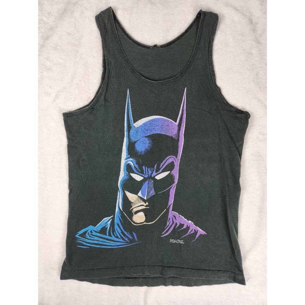 DC Comics Batman 1989 Novel Tees‎ Shirt Tank Top Black Small Made In USA Vintage
